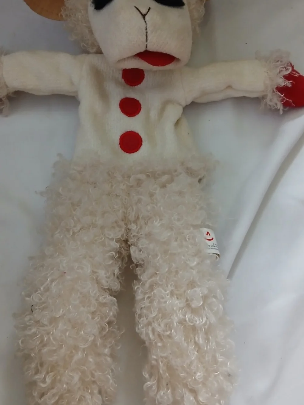 Vintage 90s 1993 Shari Lewis Lamb Chop Twin Flat Sheet . lamb chop puppet